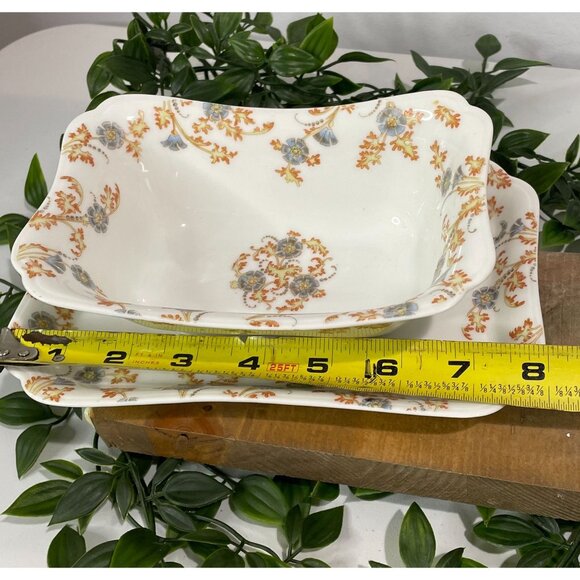 Vintage Haviland & Co Limoges Floral Porcelain Serving Dish Set - Picture 11 of 12